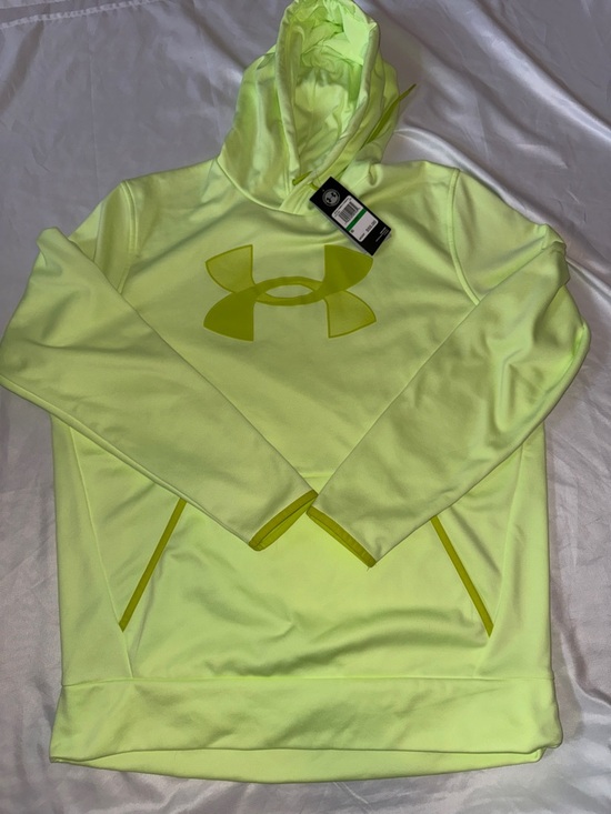 Under Armour Other - Under Armour Neon Yellow Hooded Pullover Hoodie